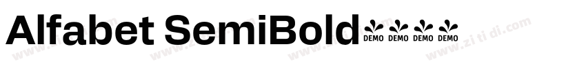 Alfabet SemiBold字体转换